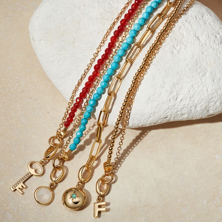 Biography Red Agate Bracelet - Gold - 55000YRDB