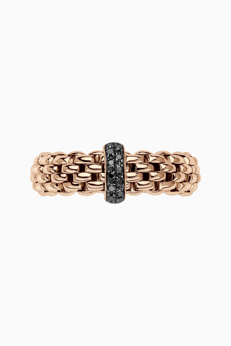 Vendome Flex'It Black Diamond Ring, Large - Rose Gold - AN559BBR1L