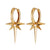 Angel Star Charm Hoop Earrings - Gold - SPG-51a-194