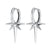 Angel Star Charm Hoop Earrings - Silver - SPS-51a-194