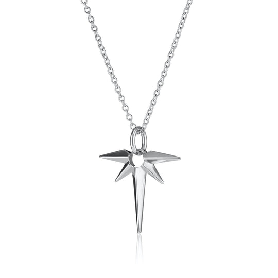 Angel Star Necklace - Silver - SPS-51a-226