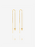 Arrow Spike Threader Earrings - Gold - NSE5GP