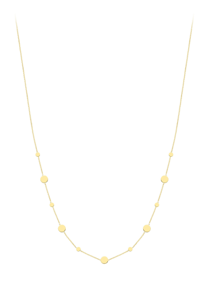 Fancy Disc Necklace - 9ct Yellow Gold
