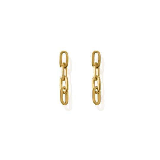 Mini Four Link Earrings - Gold - CC-G-ER-5-S1