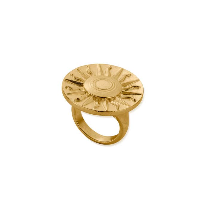 Sun Signet Ring, Size N - Gold - CC-G-RI-3-SN