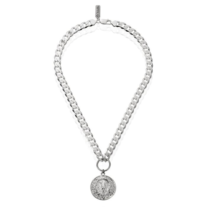 Silver on sale cc necklace