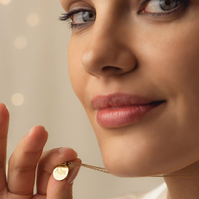 Celestial Compass Pendant Necklace - Gold - 42061YNON