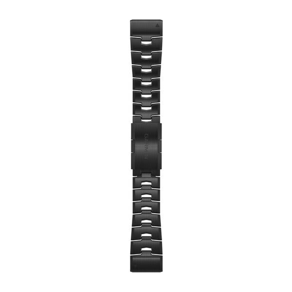 QuickFit Watch Strap, 26mm - Vented Titanium Bracelet, Carbon Grey DLC Coating