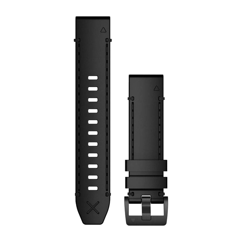 QuickFit Watch Strap, 22mm - Genuine Horween Black Leather