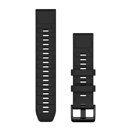 QuickFit Watch Strap, 22mm - Black Silicone