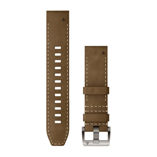 QuickFit Watch Strap, 22mm - Tundra/Black Leather/FKM Hybrid