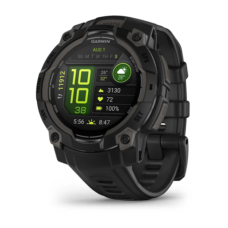 Instinct 3 – 45 mm GPS Smartwatch, AMOLED, Black with black band - 010-02936-00