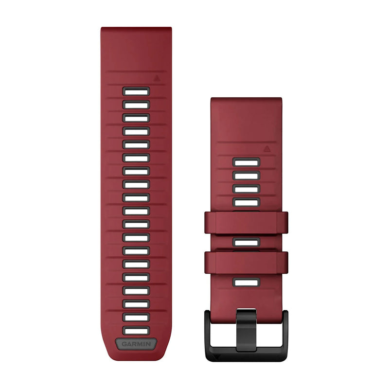 QuickFit Watch Strap, 26mm - Marsala/Graphite Silicone