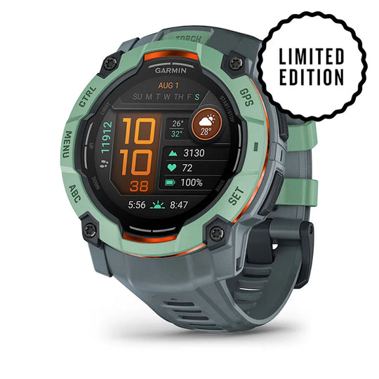 Instinct 3 – 50 mm GPS Smartwatch, AMOLED, Neotropic with Twilight Band (Limited Edition) - 010-03020-01