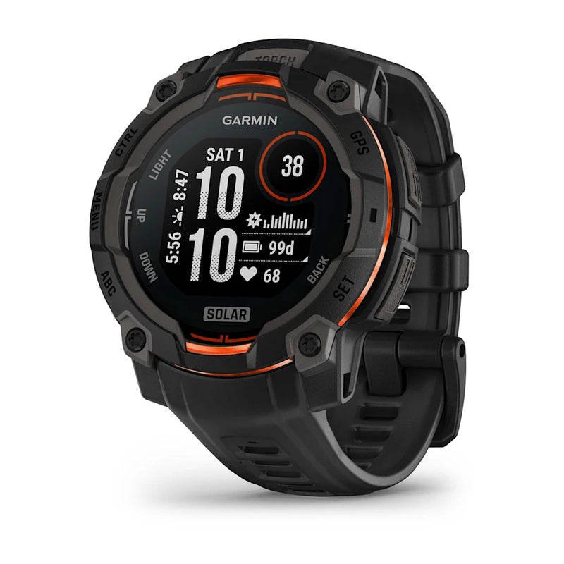 Instinct 3 – 45 mm GPS Smartwatch, Solar, Black with Black Band - 010-02934-00