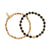 Men's Golden Obsidian Style Set of 2 Bracelets - Gold - GBSETGOM