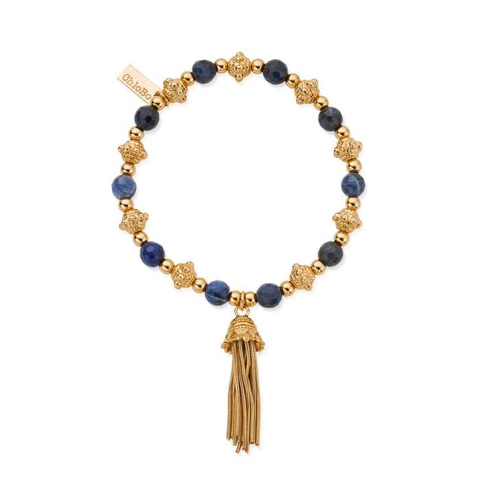 Compassion Sodalite Bracelet - Gold - GBSBB1132