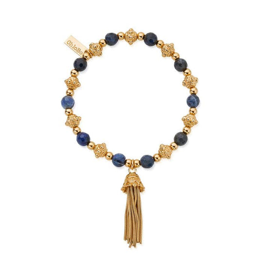 Compassion Sodalite Bracelet - Gold - GBSBB1132