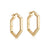 Deco Medium Hoop Earrings - Gold - 48020YNOE