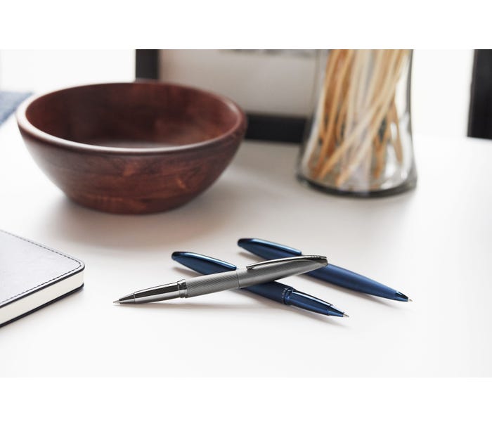 ATX Sandblasted Dark Blue Ballpoint Pen - 882-45