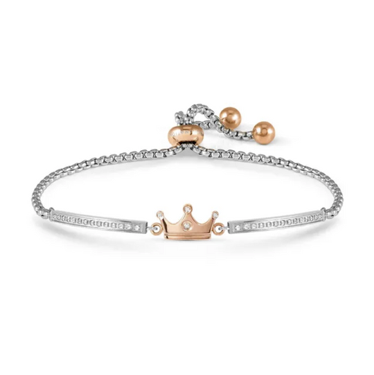 Milleluci Crown Bracelet - Silver/Rose - 028017/039
