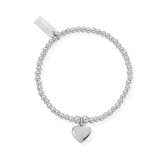Children's Cute Charm Heart Bracelet - Silver - CSBCC024