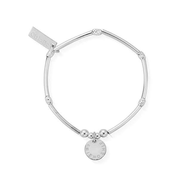 Children's Mini Noodle Friendship Bracelet - Silver - CSBMNSR089