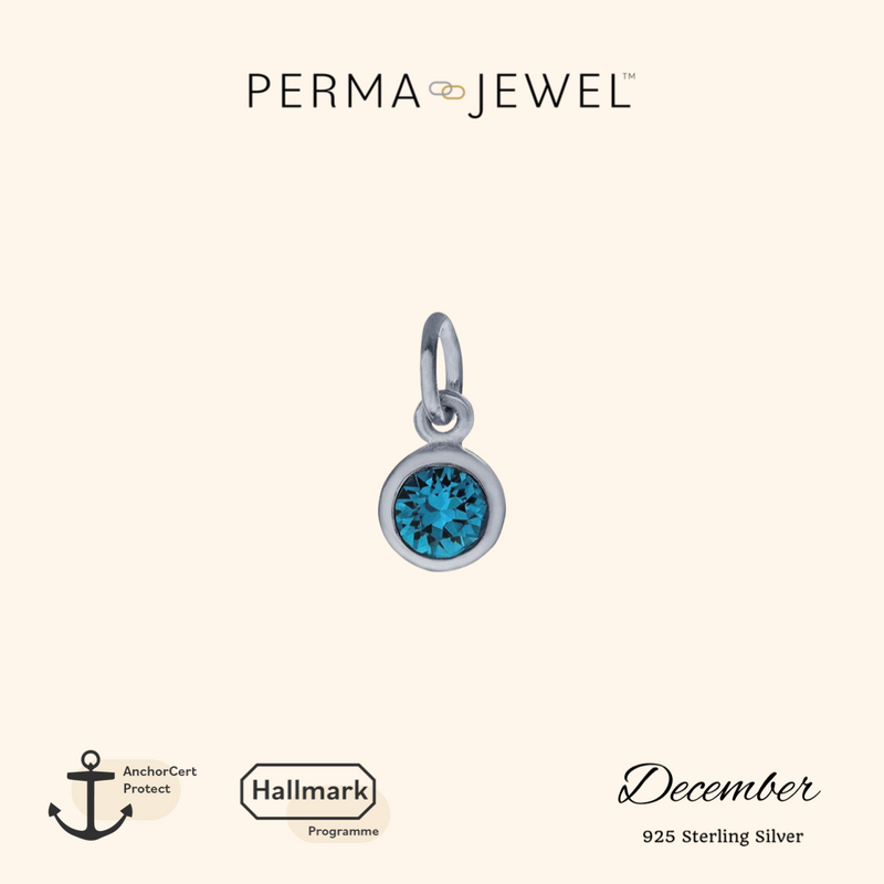 December Birthstone Charm - Silver - PJ-9252016