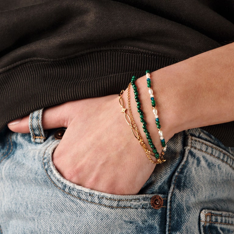 Biography Malachite Bracelet - Gold - 55000YDGB