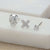 Skull & Cross Set Of 3 Single Stud Earrings - Silver - SPEJSSS130-31-142