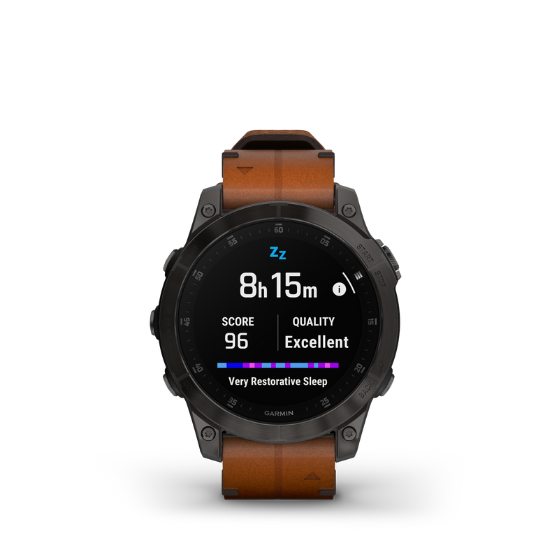 Epix Gen 2 Smart Watch, 47mm - Black/Chestnut - 010-02582-30