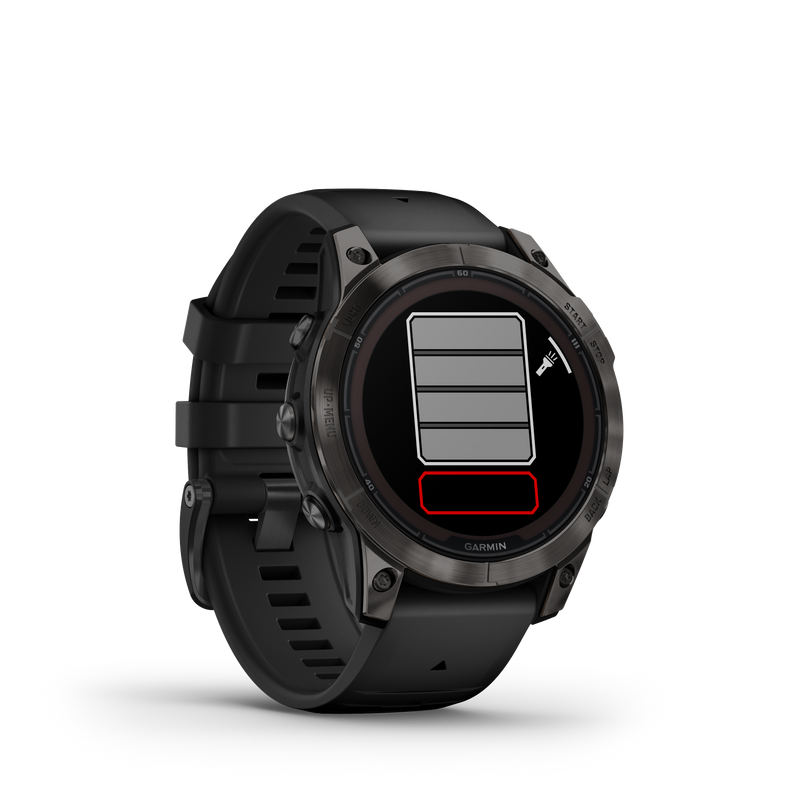 Fenix 7 Pro, 47mm, Sapphire Solar Edition - Carbon Grey DLC Titanium With Black Band - 010-02777-11