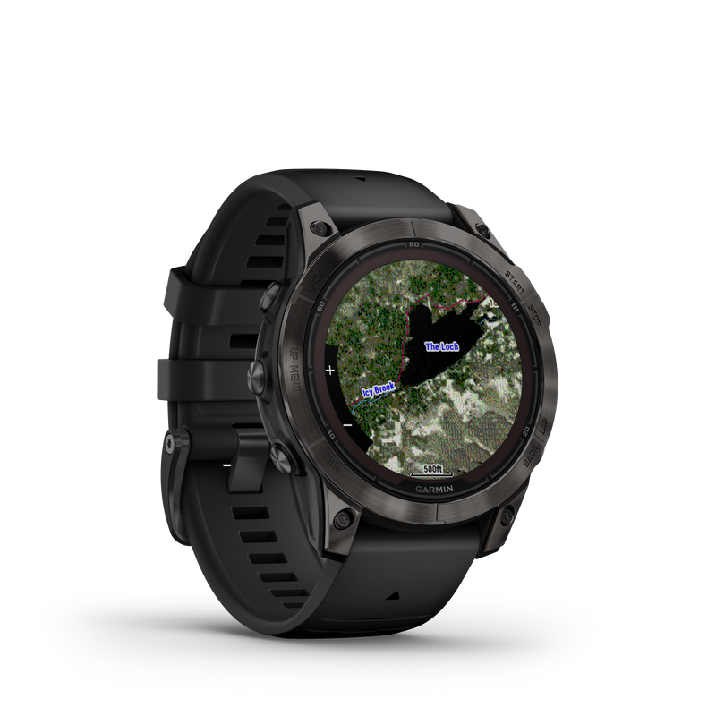 Fenix 7 Pro, 47mm, Sapphire Solar Edition - Carbon Grey DLC Titanium With Black Band - 010-02777-11