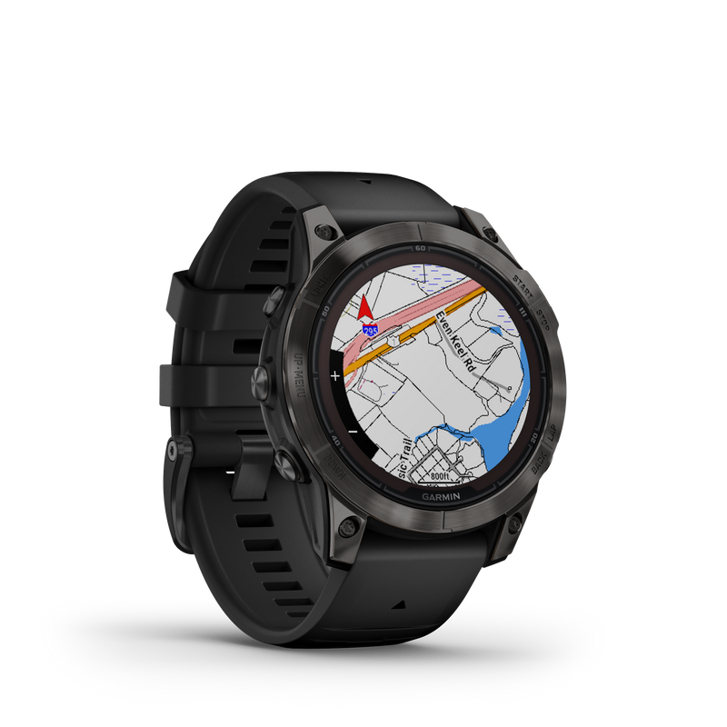 Fenix 7 Pro, 47mm, Sapphire Solar Edition - Carbon Grey DLC Titanium With Black Band - 010-02777-11