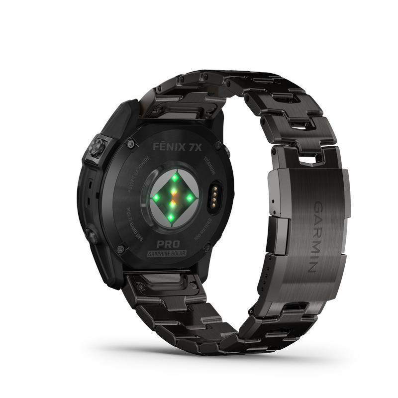 Fenix 7X Pro, Sapphire Solar Edition, 51mm - Carbon Grey DLC Titanium with Vented Titanium Bracelet - 010-02778-30