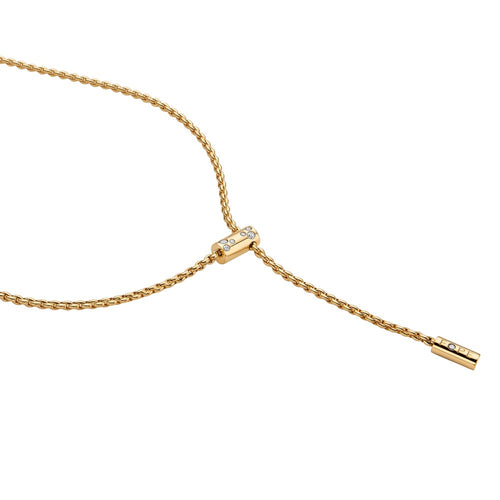 Aria Diamond Lariat Necklace - Yellow Gold - 890FRBBR-G