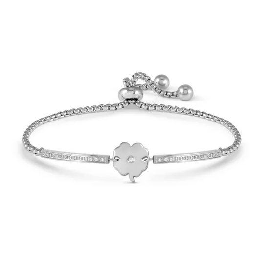 Milleluci Four Leaf Clover Bracelet - Silver - 028016/006