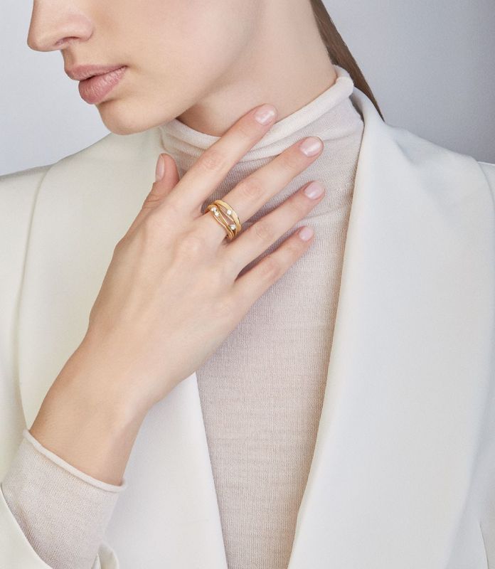 Dune Diamond Ring - 18ct Yellow Sunrise Gold