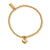 Cute Charm Puffed Heart Bracelet - Gold - GBCC067