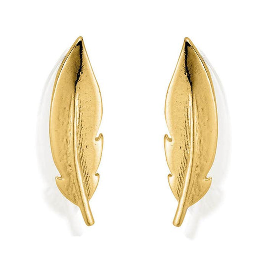 Feather Cuff Earrings - Gold - GEST1120
