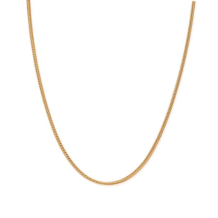 Men's Fox Tail Chain Necklace - Gold - GNFOXTAILM