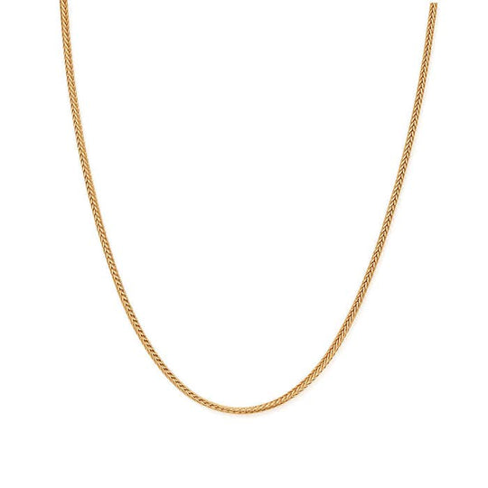 Men's Fox Tail Chain Necklace - Gold - GNFOXTAILM
