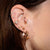 Sparkling Shooting Star Helix Flat Back Earring (Single) - Silver - SPS-5a