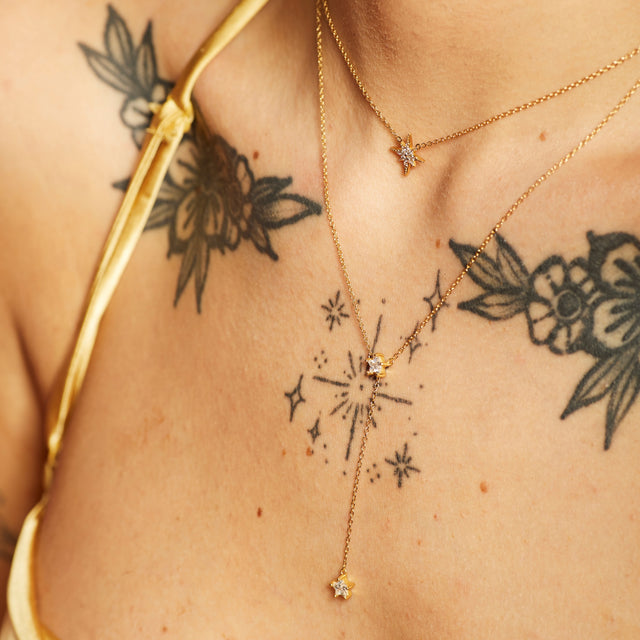 Starburst Necklace - Gold - SPNKGB132