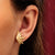 Phoenix Stud Earrings - Gold - SPG-18a