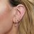Rebel Mismatched Stud Earrings - Gold - SPG-201a