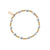 Corrugated Oval Bracelet - Gold/Silver - GMBCOVAL