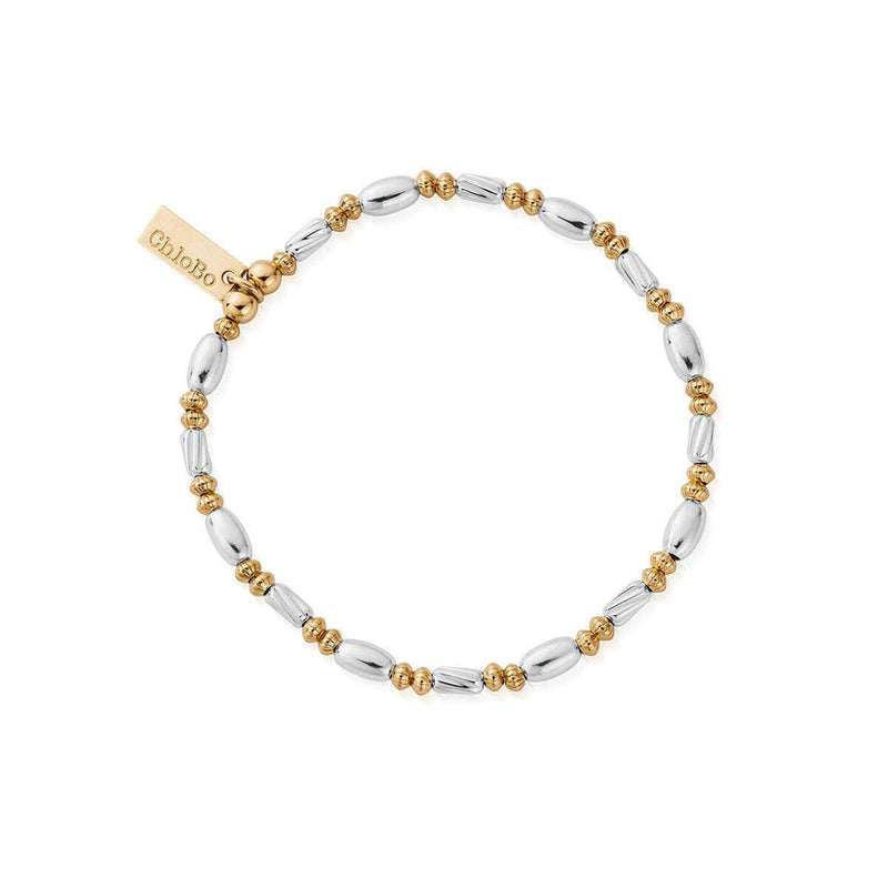 Twisted Oval Bracelet - Gold/Silver - GMBTOVAL