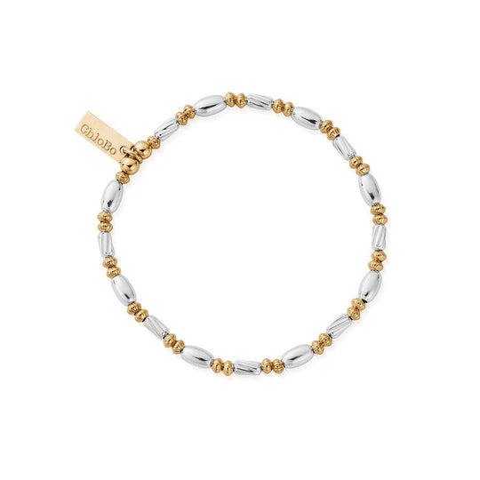 Twisted Oval Bracelet - Gold/Silver - GMBTOVAL