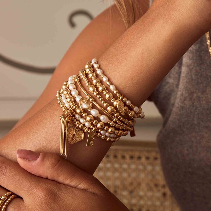 Story of Love Bracelet - Gold - GBSPEARL